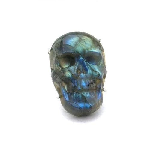 Naturlicher-Labradorit-Schadel-Ring