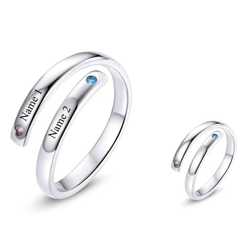 Ring mit Buchstabe n