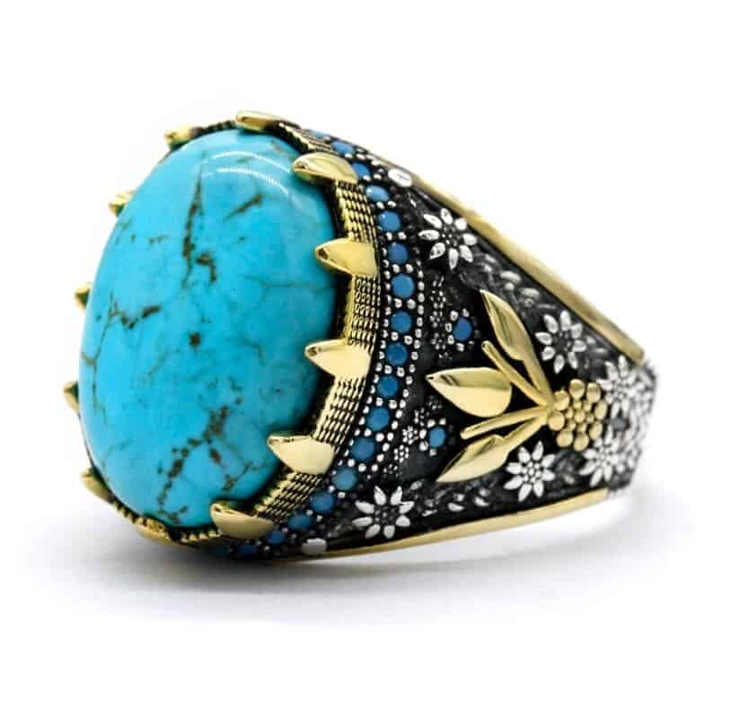 Türkiser Stein Ring