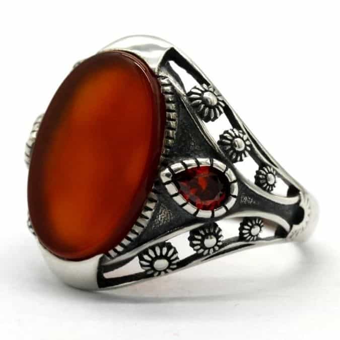 Roter-Achat-Stein-Silberring