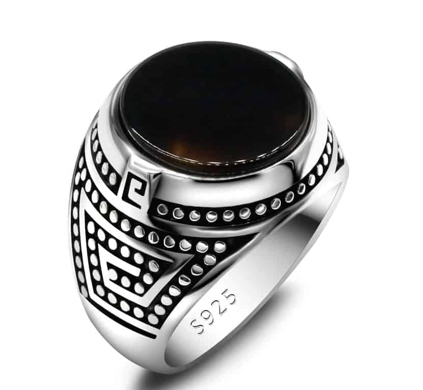Siegelring-Herren-Vintage-Silberring