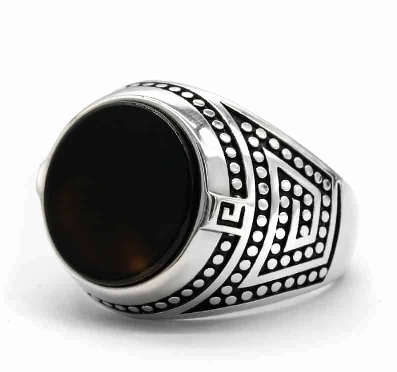 Siegelring-Herren-Vintage-Silberring