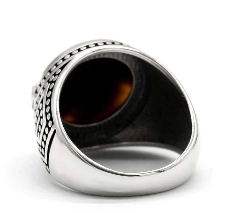 Siegelring-Herren-Vintage-Silberring