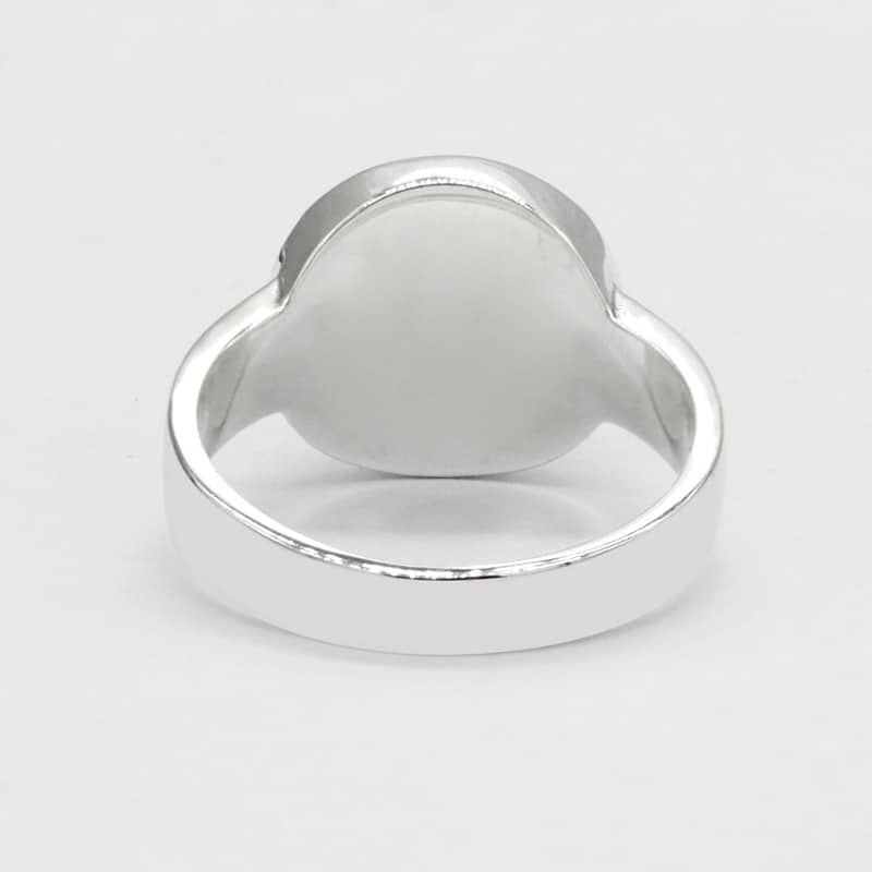 Grüner Stein Ring Silber
