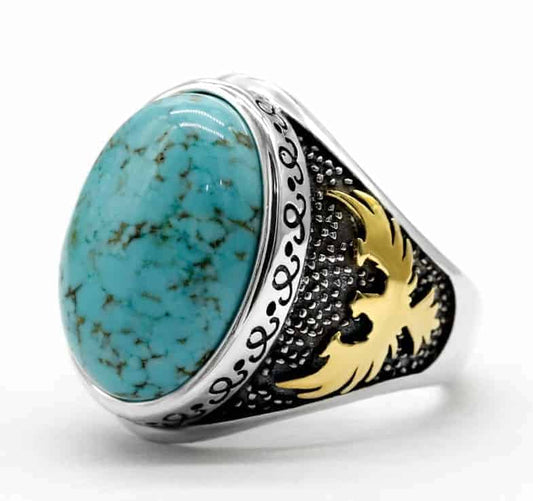 Ring-mit-Türkis-Stein