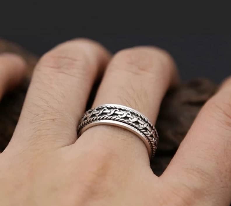 Spinner Ring - Anxiety Ring Ringsilber