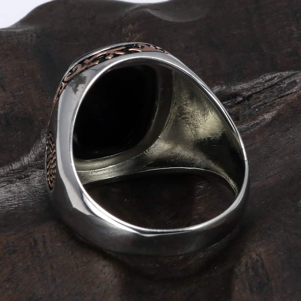 Silberner Siegelring im klassischen Stil für Herren Ringsilber