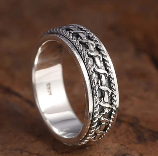 Spinner Ring - Anxiety Ring Ringsilber