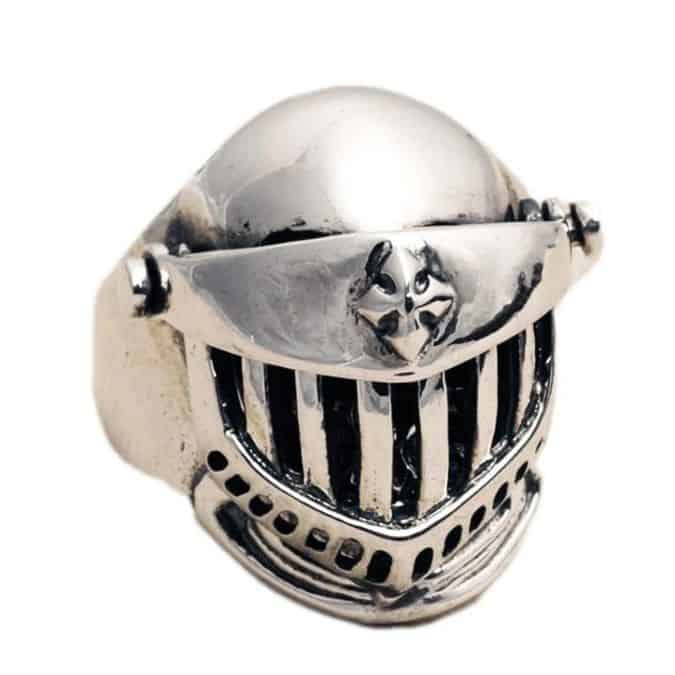 Totenkopf-Design-Silberring-fur-Herren