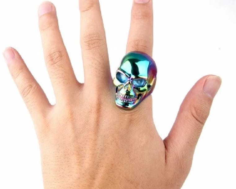 Totenkopf Ring für Herren