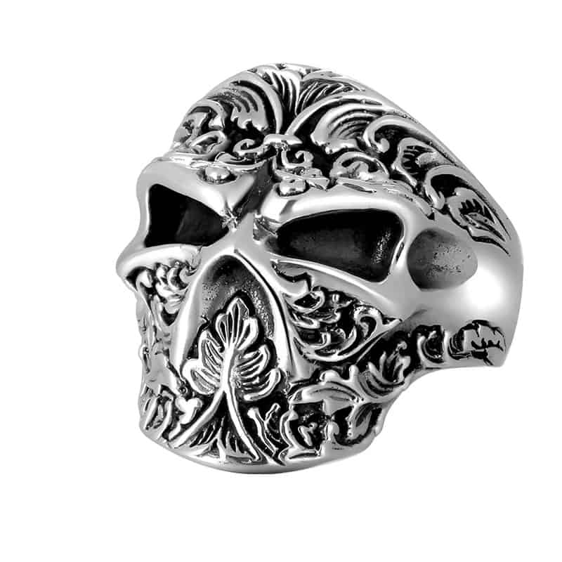 Totenkopfring Silber