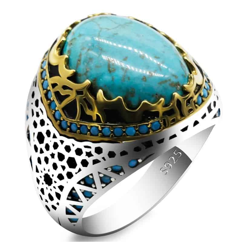 Türkiser Stein Ring