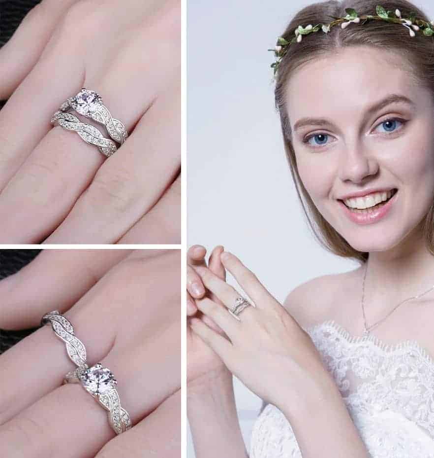 Verlobungsring aus Silber für Damen Ringsilber