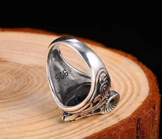 Widder gemusterter Herrenring