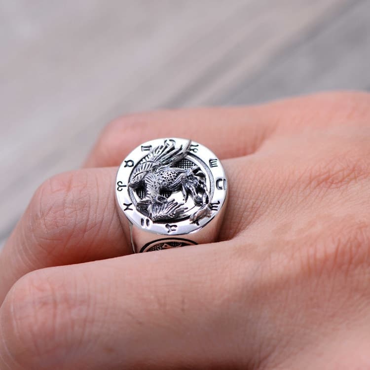 Außergewöhnliche Ring aus 925er Silber Ringsilber