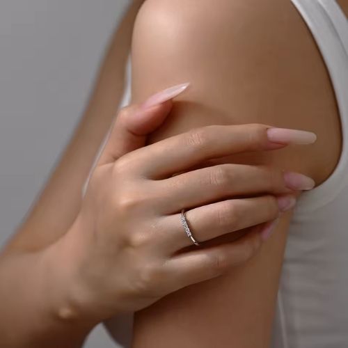 18-karätig vergoldeter Verlobungsringe Ringsilber