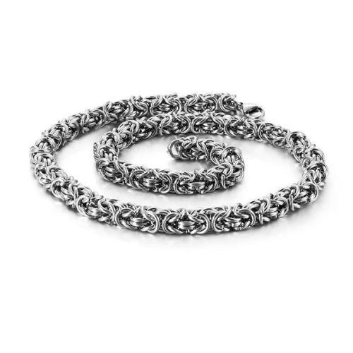 6-7-8 mm Königskette Ringsilber