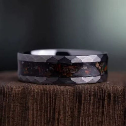 8 mm Wolfram-Ehering Ringsilber