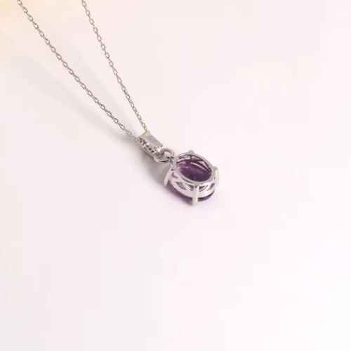 Amethysten Kette Ringsilber