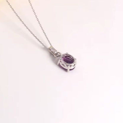 Amethysten Kette Ringsilber