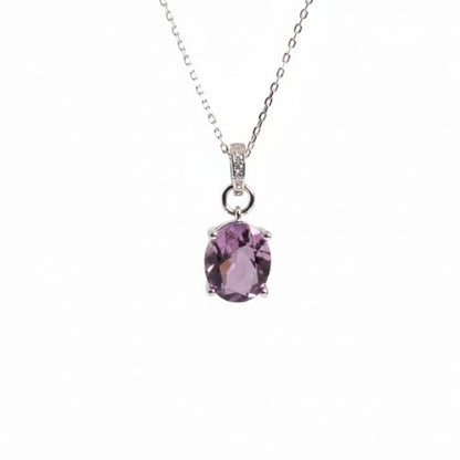Amethysten Kette Ringsilber
