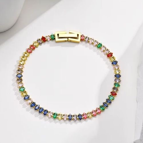 Armband Bunt Ringsilber