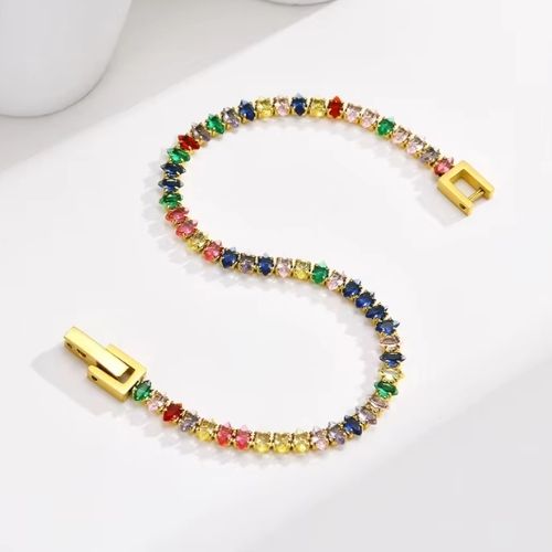 Armband Bunt Ringsilber