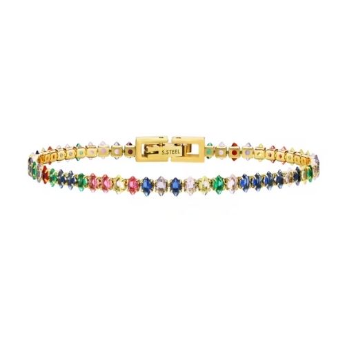 Armband Bunt Ringsilber