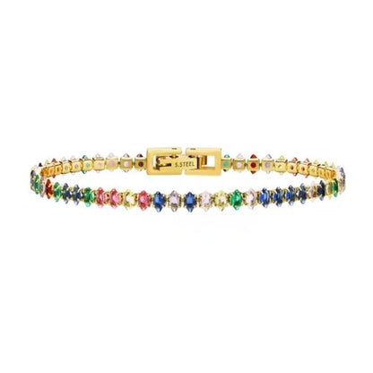 Armband Bunt Ringsilber