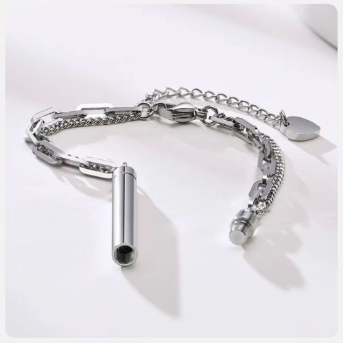 Armband Edelstahl Herren Ringsilber