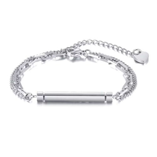 Armband Edelstahl Herren Ringsilber