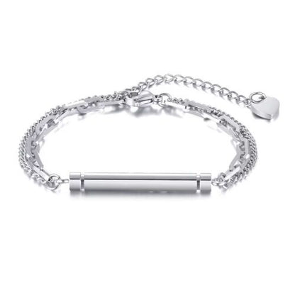 Armband Edelstahl Herren Ringsilber