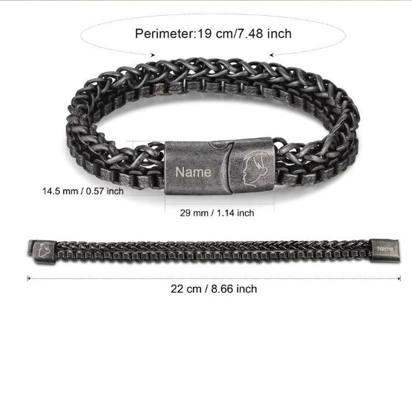 Armband-Herren-Gravur