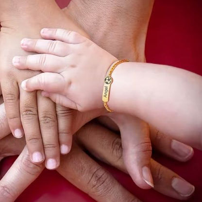 Armband Kindernamen Ringsilber