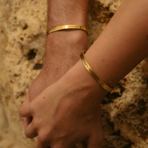 Armbänder mit Gravur Partner Ringsilber