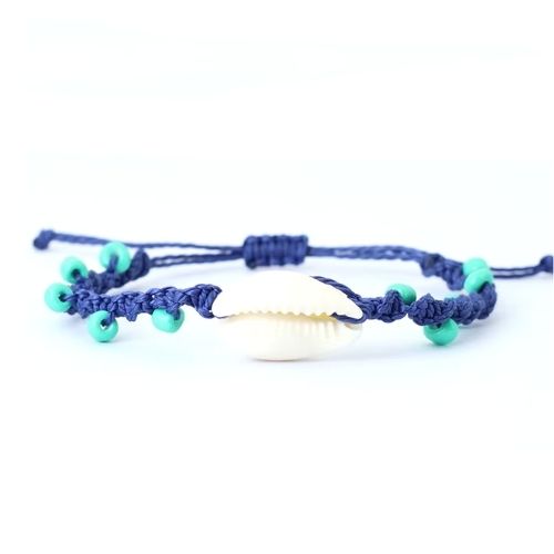 Armband aus Muscheln für Damen und Herren Ringsilber