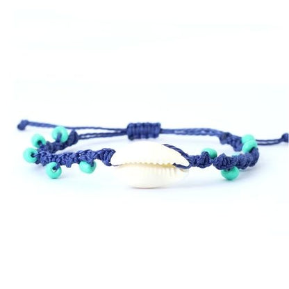 Armband aus Muscheln für Damen und Herren Ringsilber