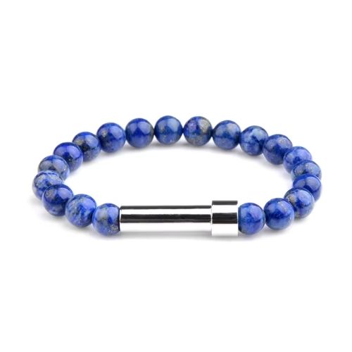 Armband aus Naturstein Ringsilber