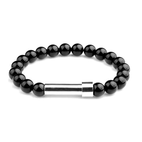 Armband aus Naturstein Ringsilber