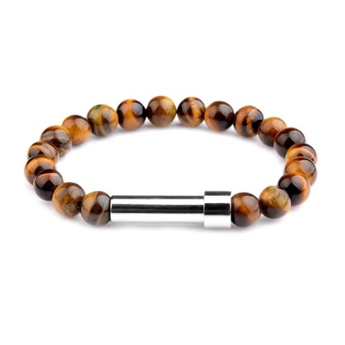 Armband aus Naturstein Ringsilber