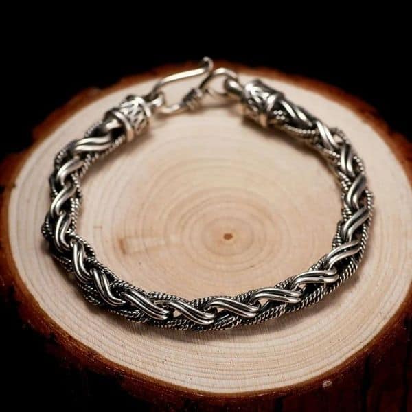 Herren-Armband-aus-echtem-Silber