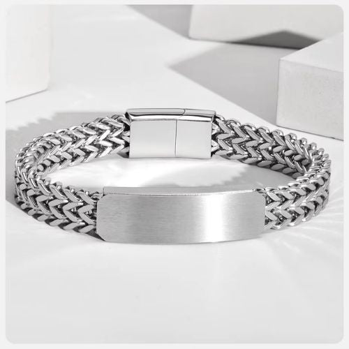 Armband für Männer Gravur Ringsilber