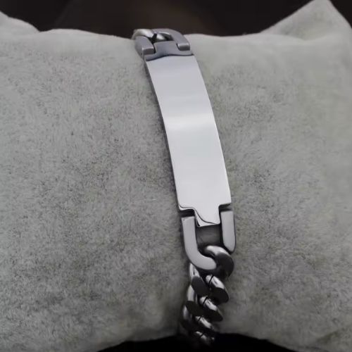 Armband mit Ketten Gravur Ringsilber