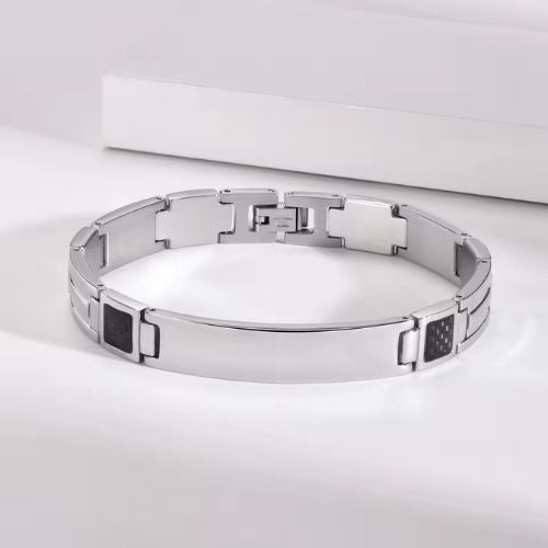 Armband mit Namen für Männer Ringsilber