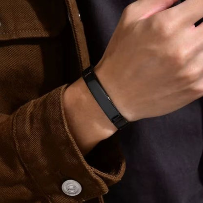 Armband mit Namen für Männer Ringsilber