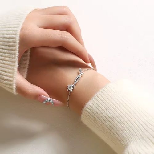 Damen Armband mit Stern Symbol Ringsilber
