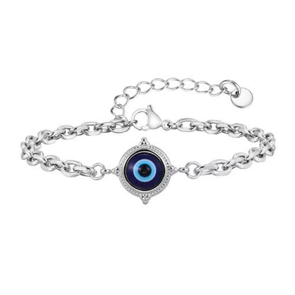 Armband mit Türkischem Auge für Herren und Damen Ringsilber