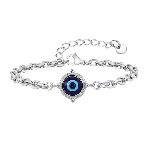 Armband mit Türkischem Auge für Herren und Damen Ringsilber