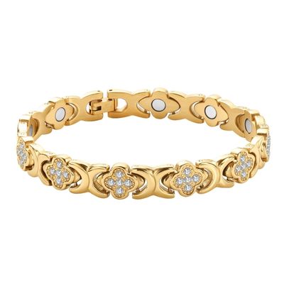 Armband mit vierblättrigem Kleeblatt-Design für Damen und Herren