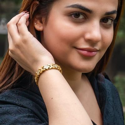 Armband mit vierblättrigem Kleeblatt-Design für Damen und Herren